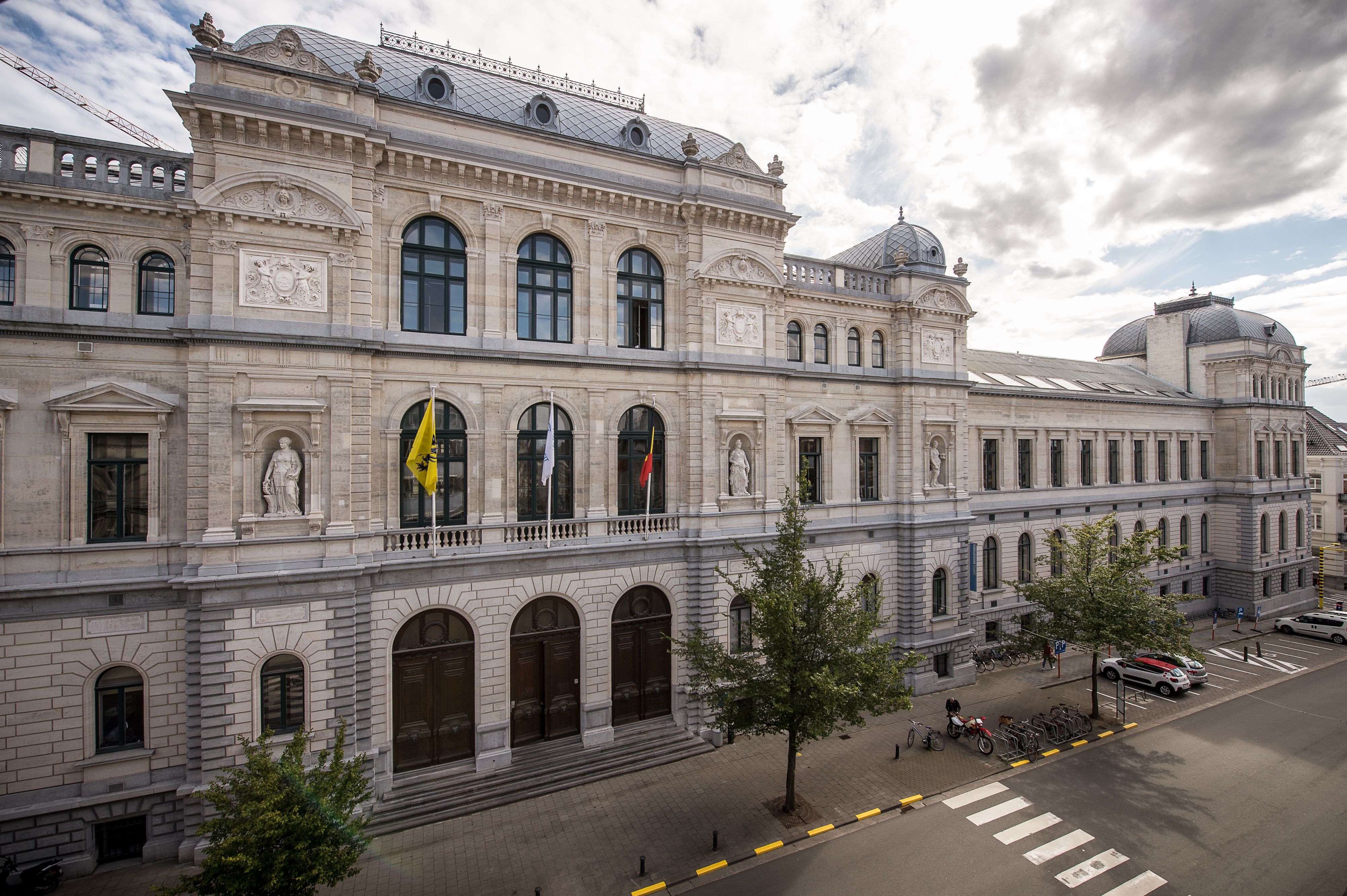 The historic Aula Academica of Ghent University in the city centre.